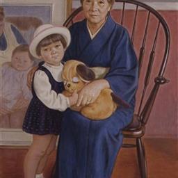 孫との像