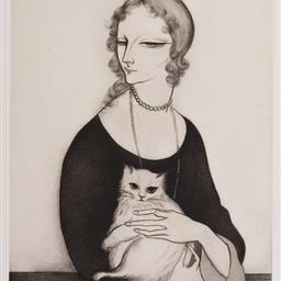 女と猫