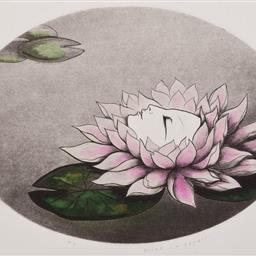 銅版画集『火の処女　サロメ』より　沼の花
