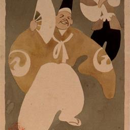 万歳［漆器図案］