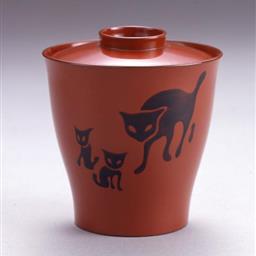 猫模様吸物椀